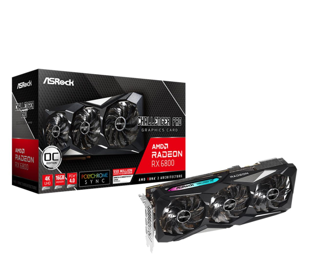 ASRock Radeon RX 6800 Challenger Pro OC 16GB GDDR6